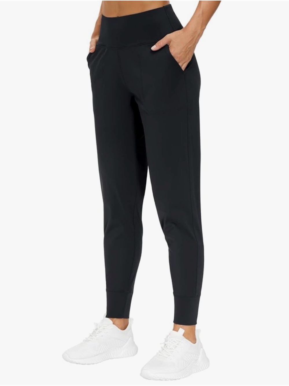 The Gym People Black Jogger Leggings w/ Pockets – Medium